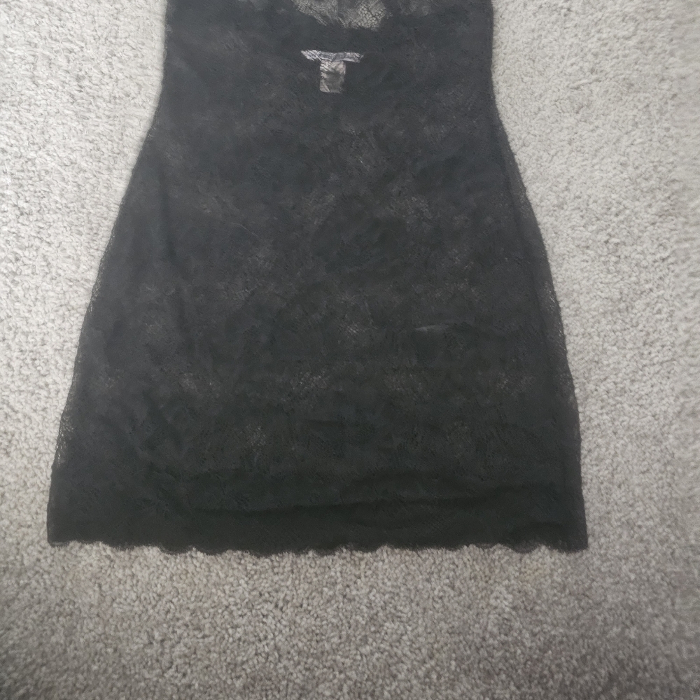Victoria's Secret Black Floral Lace Slip XS - Picture 6 of 6